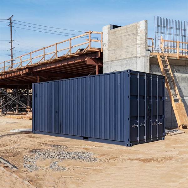 our construction site storage containers have no restrictions on what can be stored as long as it complies with local regulations